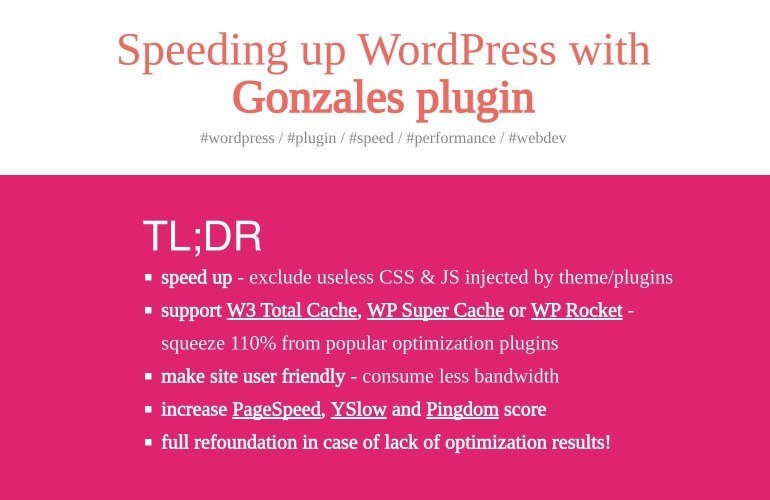 Plugin Gonzales pour WordPress